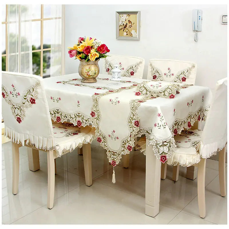 Modern Simple Polyester Embroidered Long Table Runner